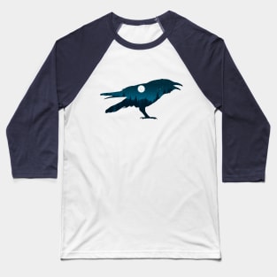 Night Forest Raven Baseball T-Shirt